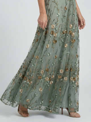 Selora Halter Bloom Flow Maxi Dress