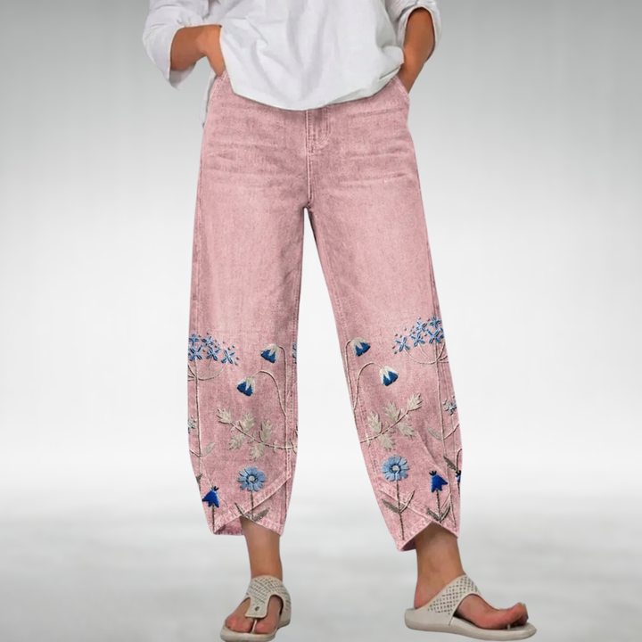 Everlee Floral Pattern Comfort Pants