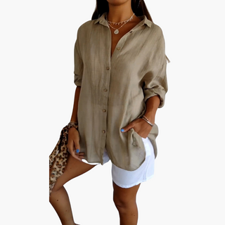 Sienna Elegant Pleated Shirt