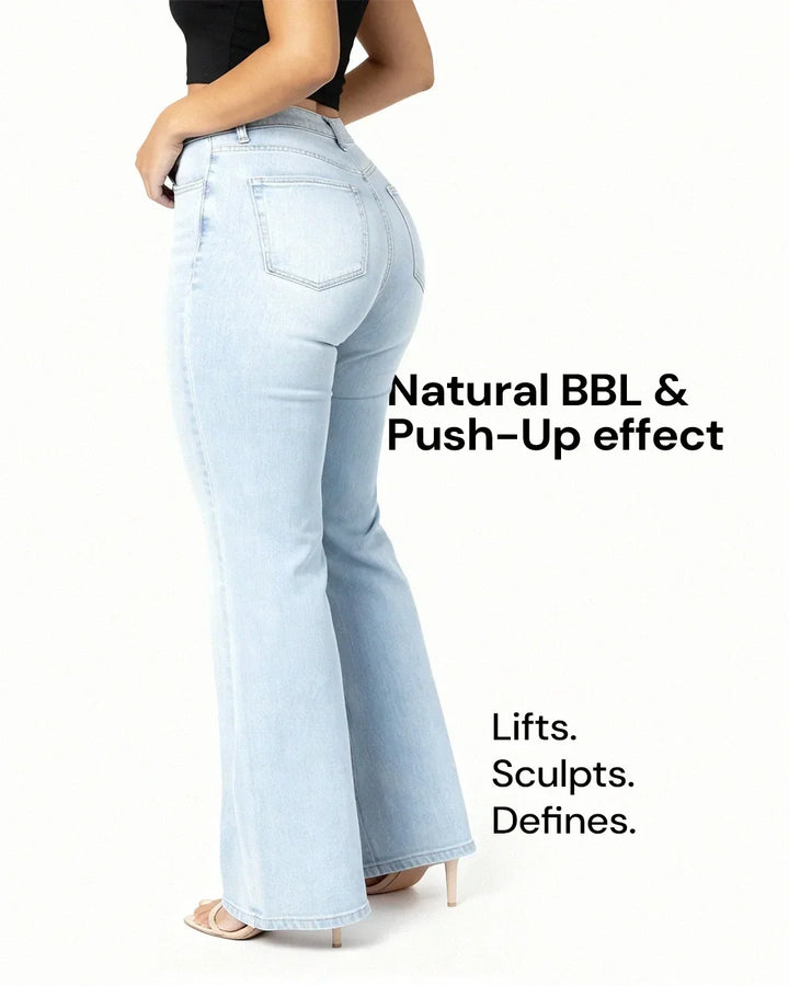 Remerie Mid Rise BBL Wide Leg Jeans