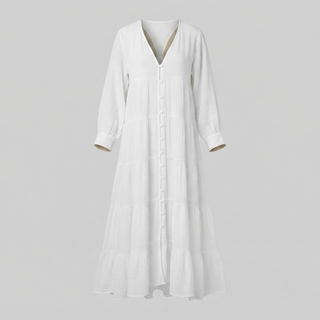 Vivian Boho Linen Dress