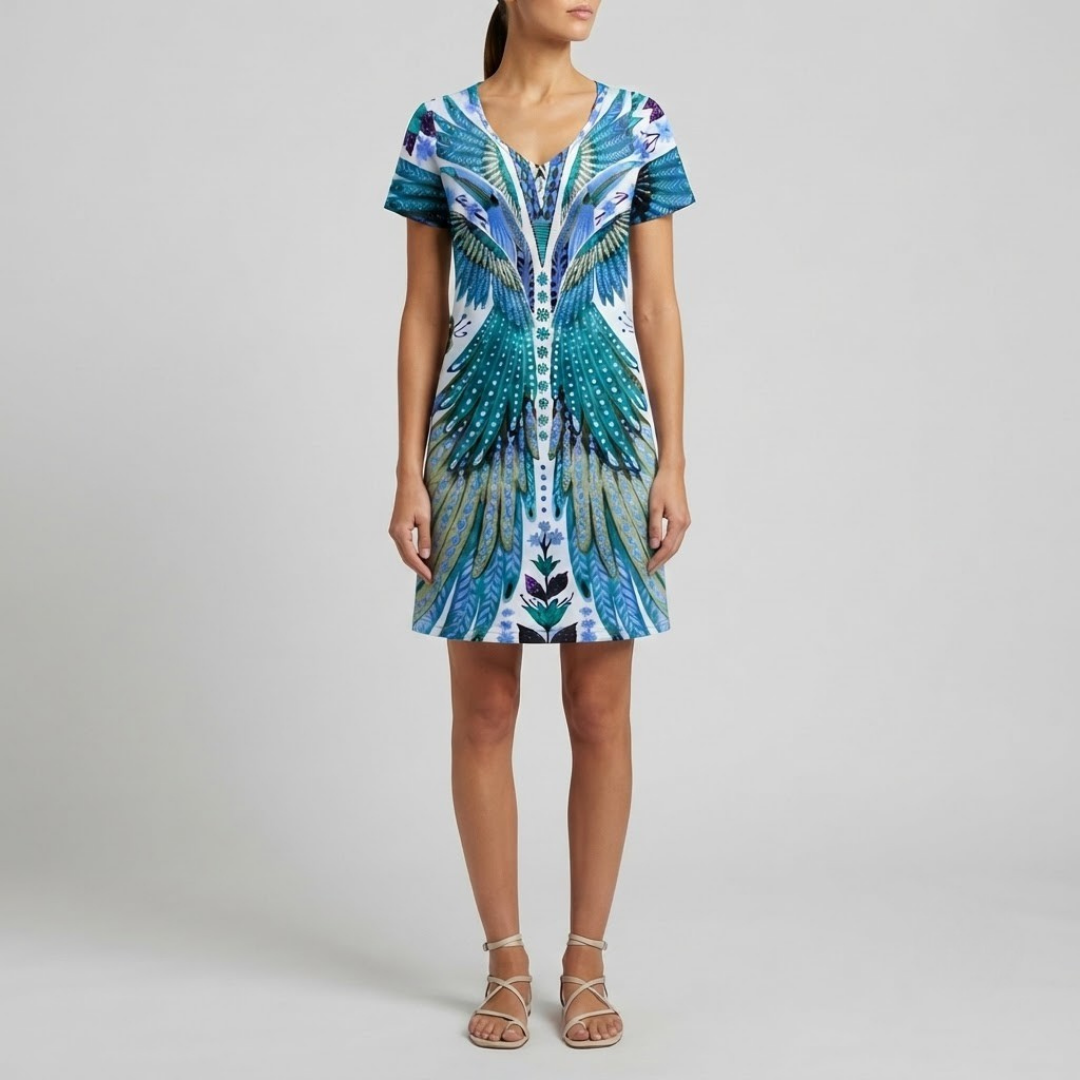 Reese Trendy Ethnic Printed Summer Dress