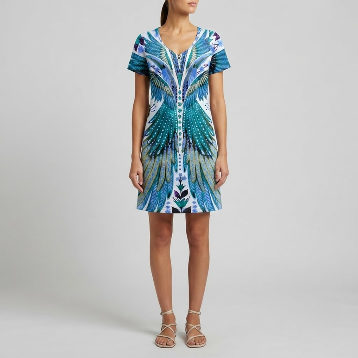 Reese Trendy Ethnic Printed Summer Dress
