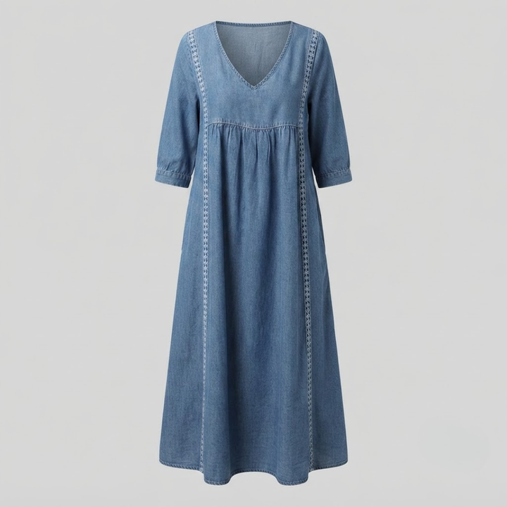 Esther Elegant Denim Dress