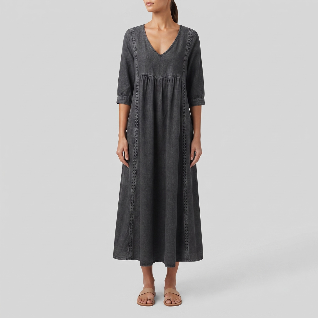 Esther Elegant Denim Dress