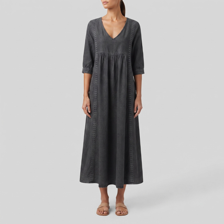Esther Elegant Denim Dress