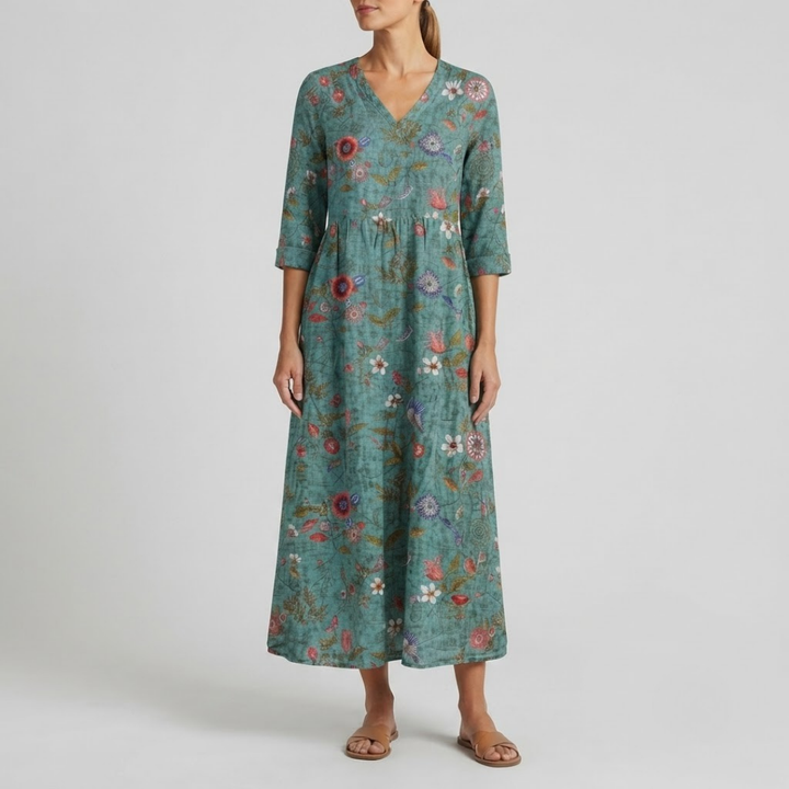 Emery Vintage Floral Maxi Dress