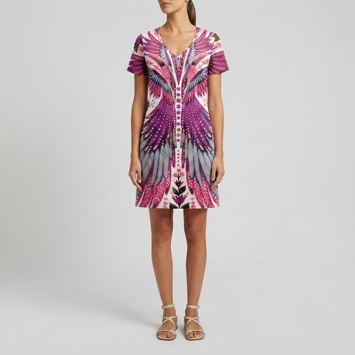 Reese Trendy Ethnic Printed Summer Dress