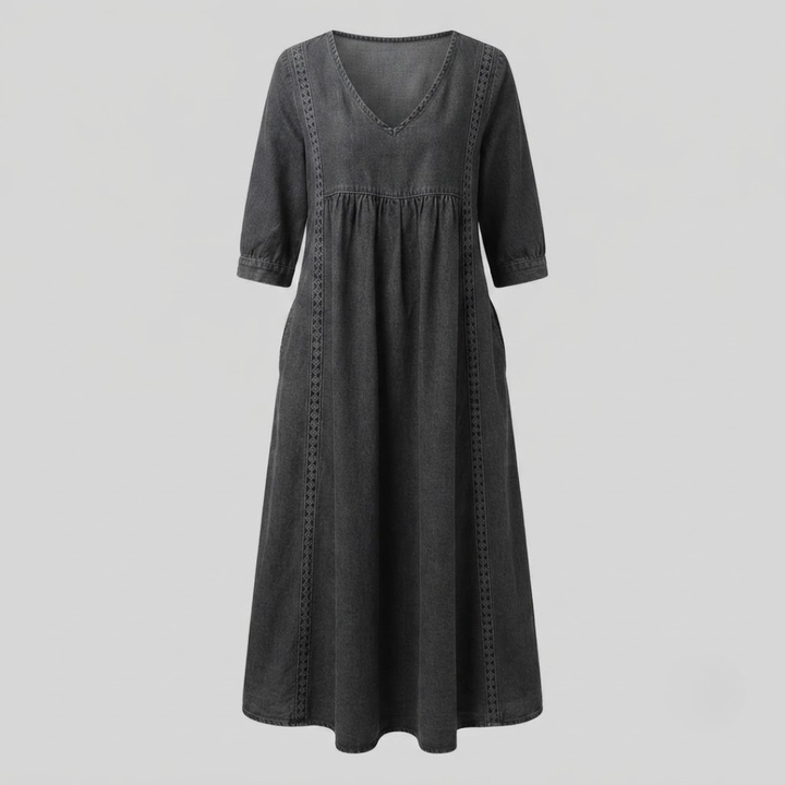Esther Elegant Denim Dress