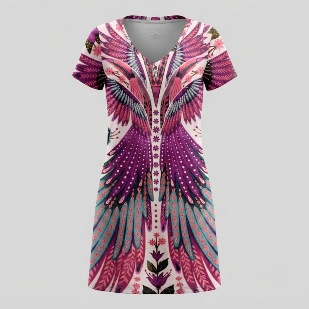 Reese Trendy Ethnic Printed Summer Dress