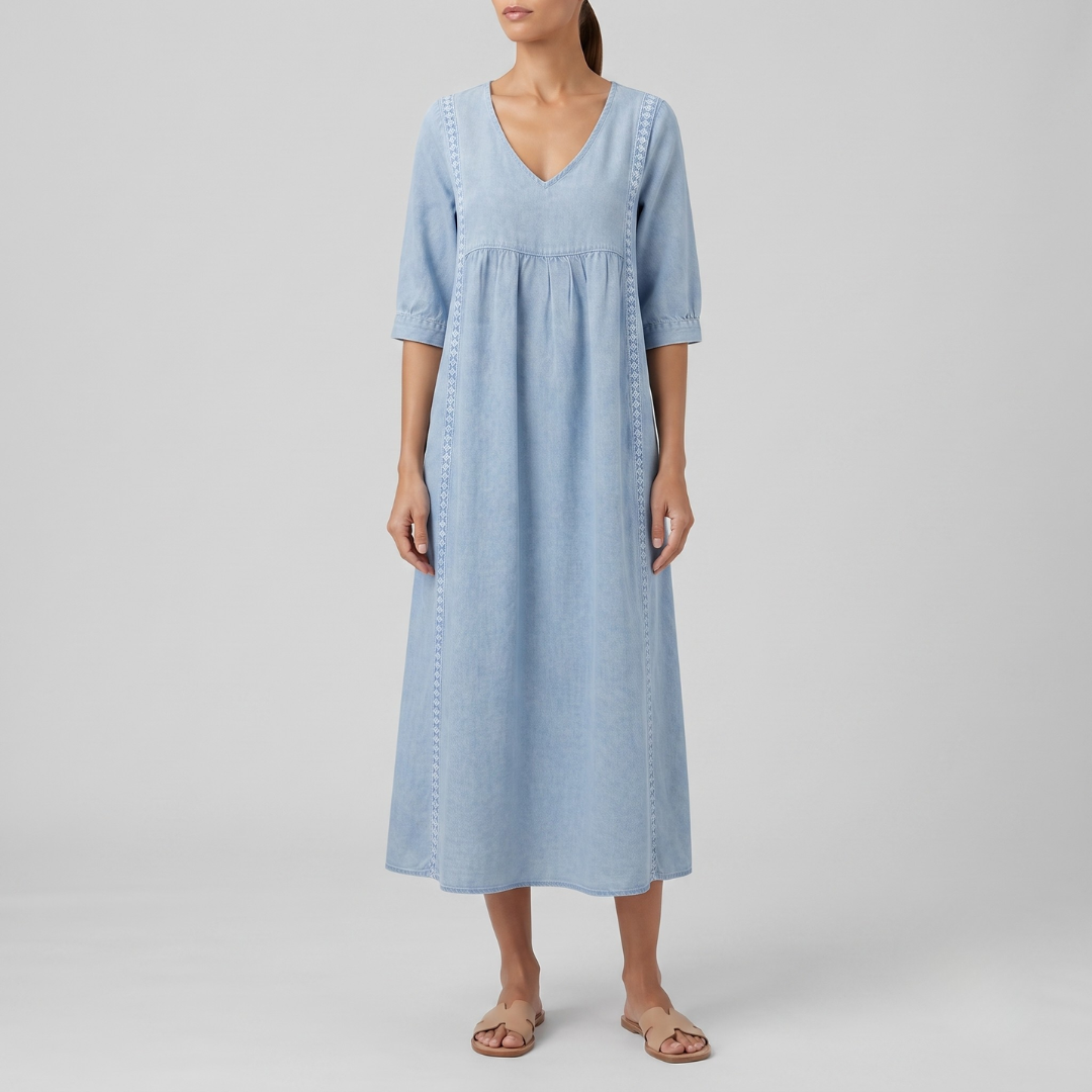 Esther Elegant Denim Dress