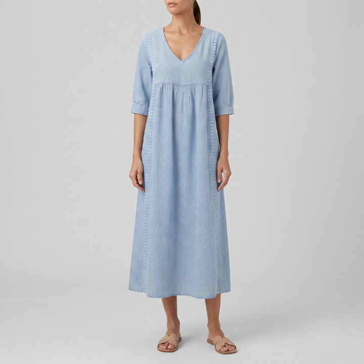 Esther Elegant Denim Dress