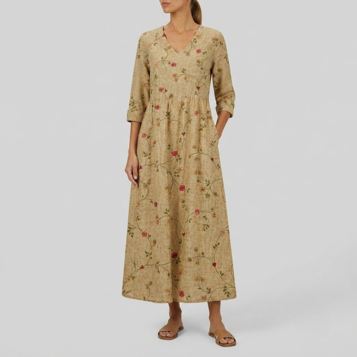 Emery Vintage Floral Maxi Dress