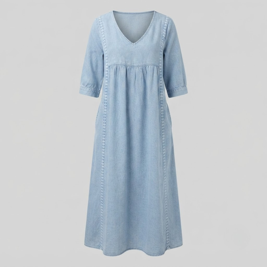 Esther Elegant Denim Dress