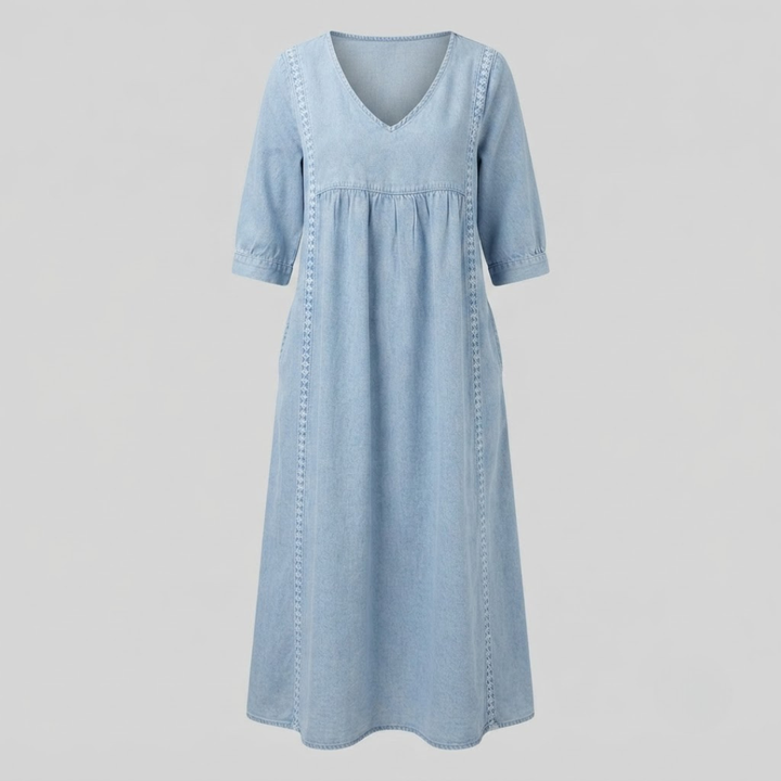 Esther Elegant Denim Dress