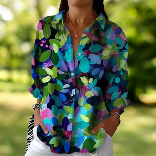 Jella Flowing Everyday Blouse with Feminine Neckline