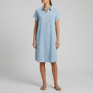 Helen Lightweight Denim Style Shirt Dress
