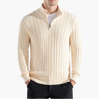 KESWICK Cable Knit Quarter Zip
