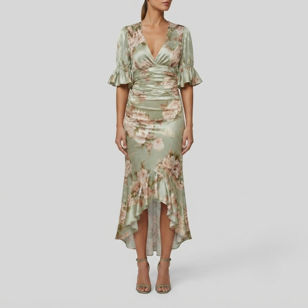 Anastasia Elegant Floral Maxi Dress
