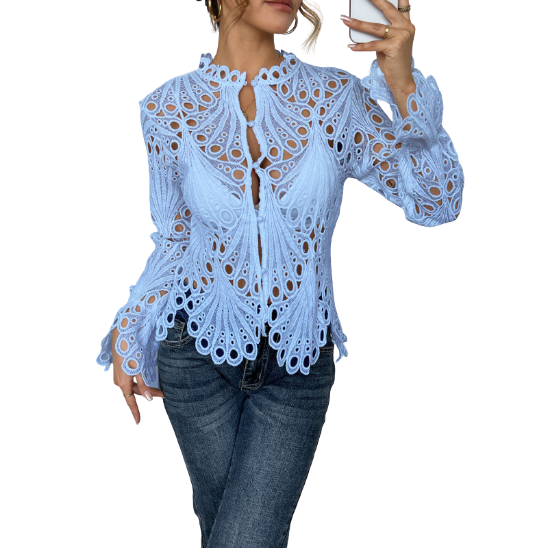 Patrice Chic Flounce Sleeve Blouse