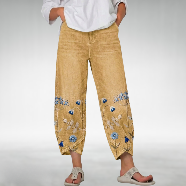 Everlee Floral Pattern Comfort Pants