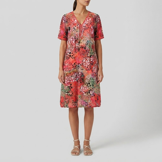 Maya Vibrant Midi Dress