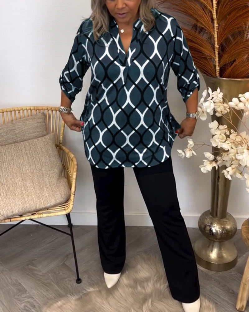 Alisha Graphic Print Blouse
