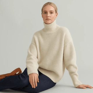 Aurora Cashmere Turtleneck Sweater
