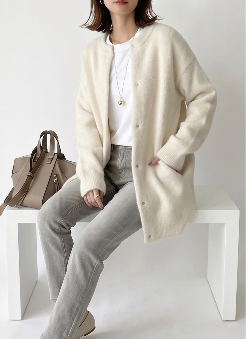 Charlotte Long Cashmere Cardigan