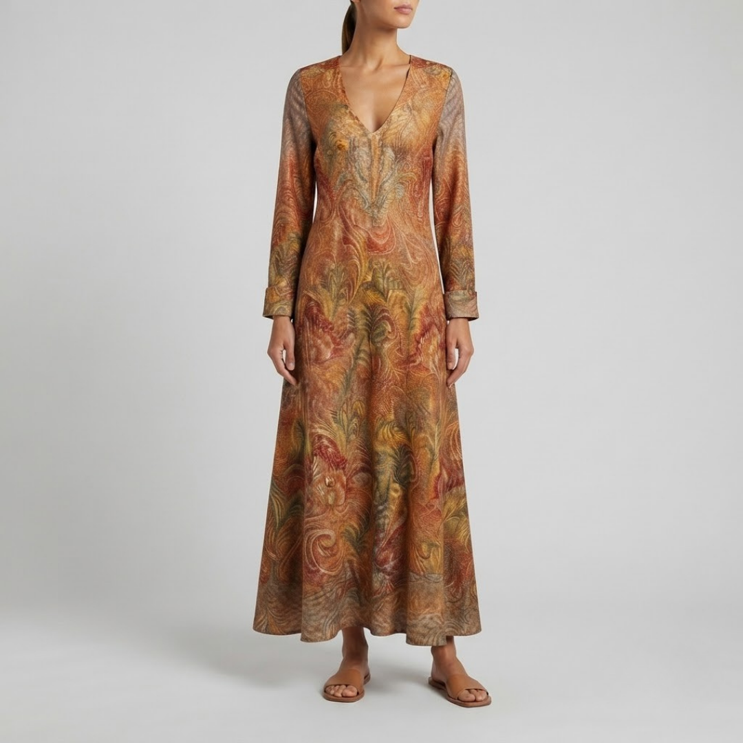 Valeria Bohemian Floral Maxi Dress