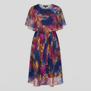 Halle Comfortable Belly Coverage Chiffon Dress