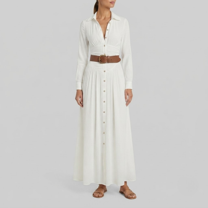 Camille Linen Blend Maxi Dress