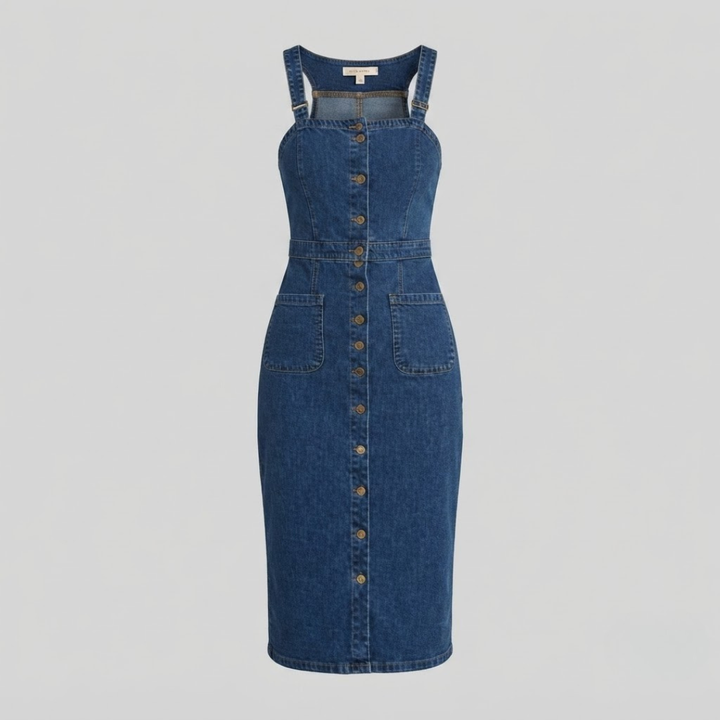 Rivka Button Up Denim Dress