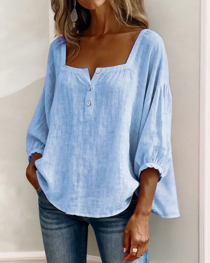 Fiona Breezy Cotton Linen Blouse