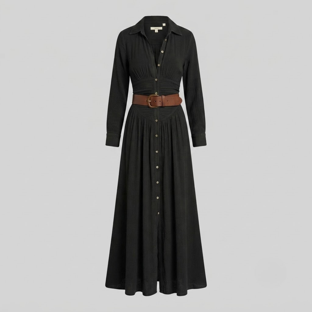 Camille Linen Blend Maxi Dress