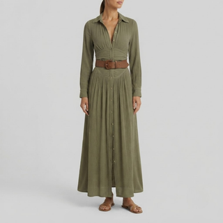 Camille Linen Blend Maxi Dress