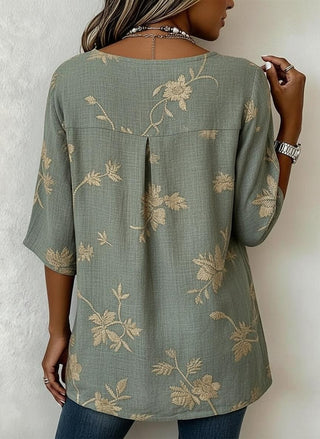 Denise Floral Embroidered Blouse