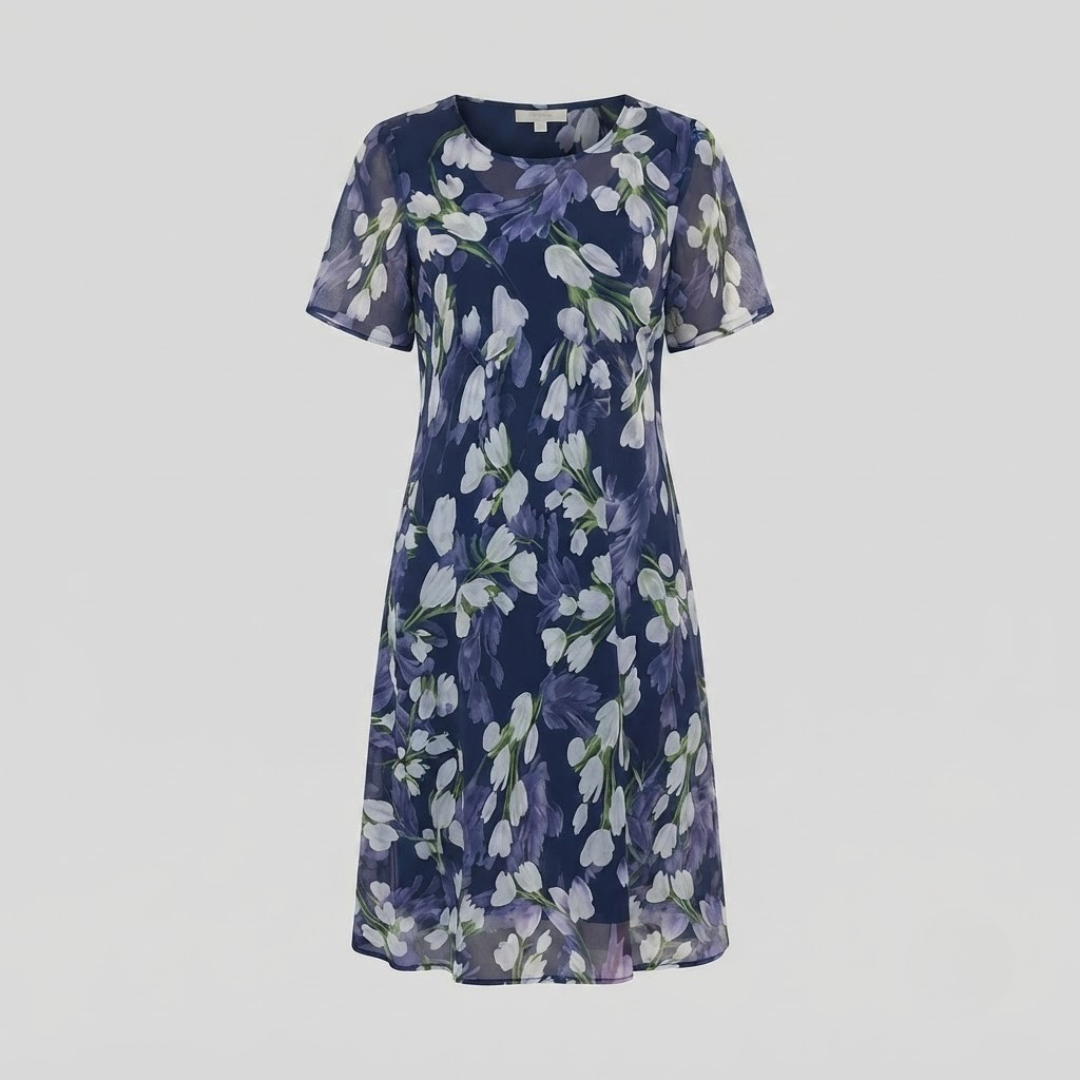 Teresa Elegant Floral A-Line Dress