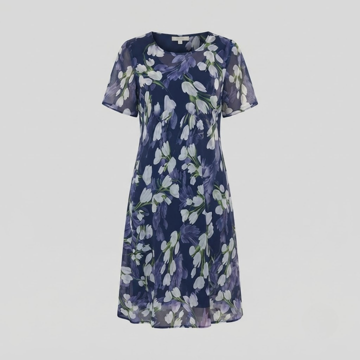 Teresa Elegant Floral A-Line Dress