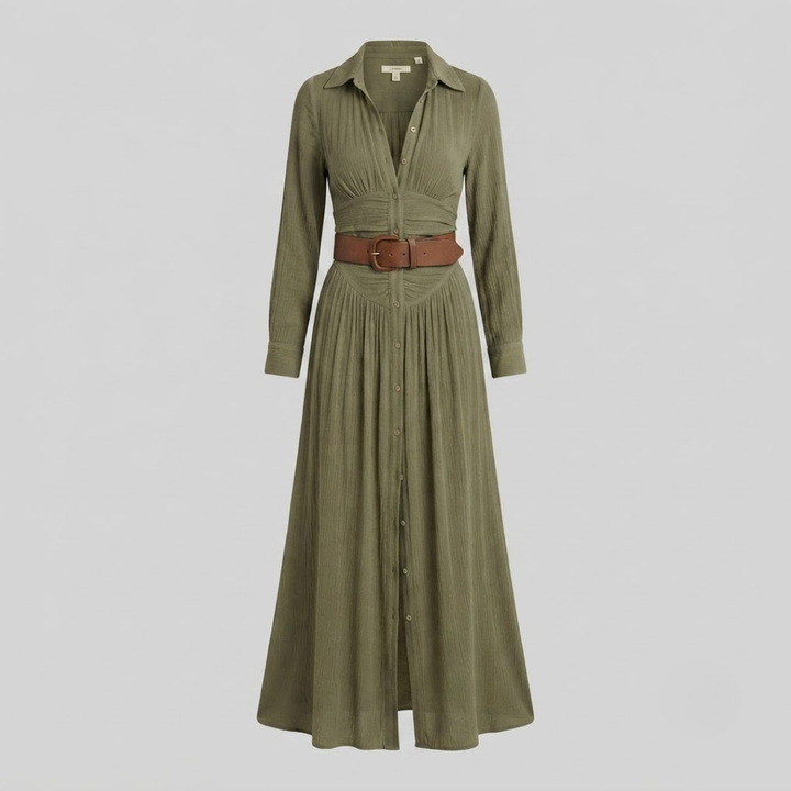 Camille Linen Blend Maxi Dress