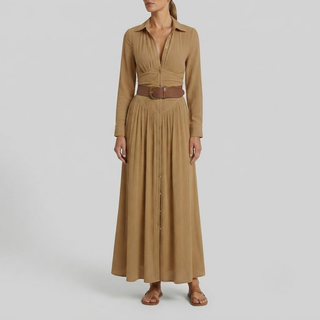 Camille Linen Blend Maxi Dress