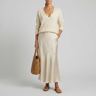 Isolde Knit and Satin Ensemble