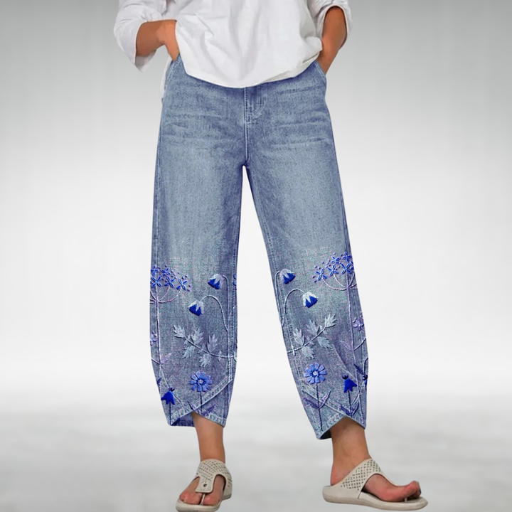 Everlee Floral Pattern Comfort Pants