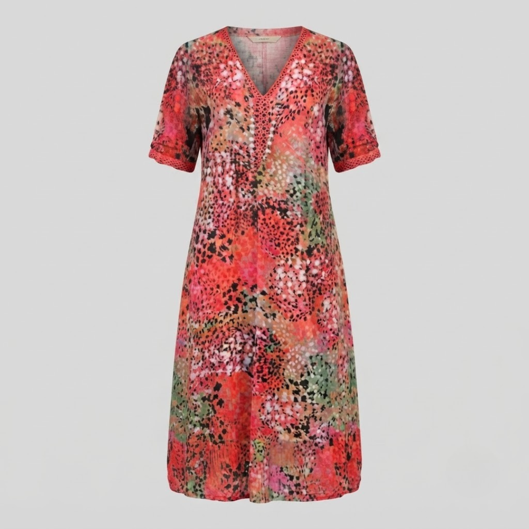 Maya Vibrant Midi Dress