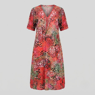 Maya Vibrant Midi Dress
