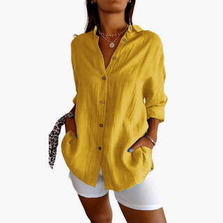Sienna Elegant Pleated Shirt