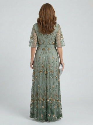 Selora Halter Bloom Flow Maxi Dress