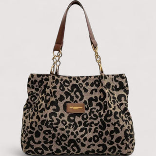 Agnes Leopard Canvas Bag