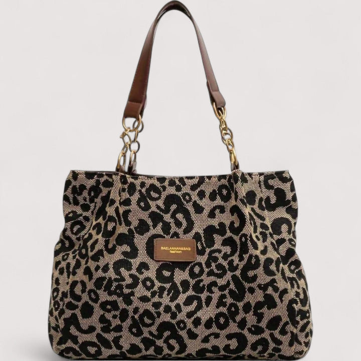 Agnes Leopard Canvas Bag