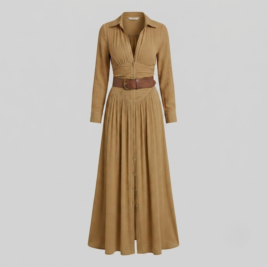 Camille Linen Blend Maxi Dress